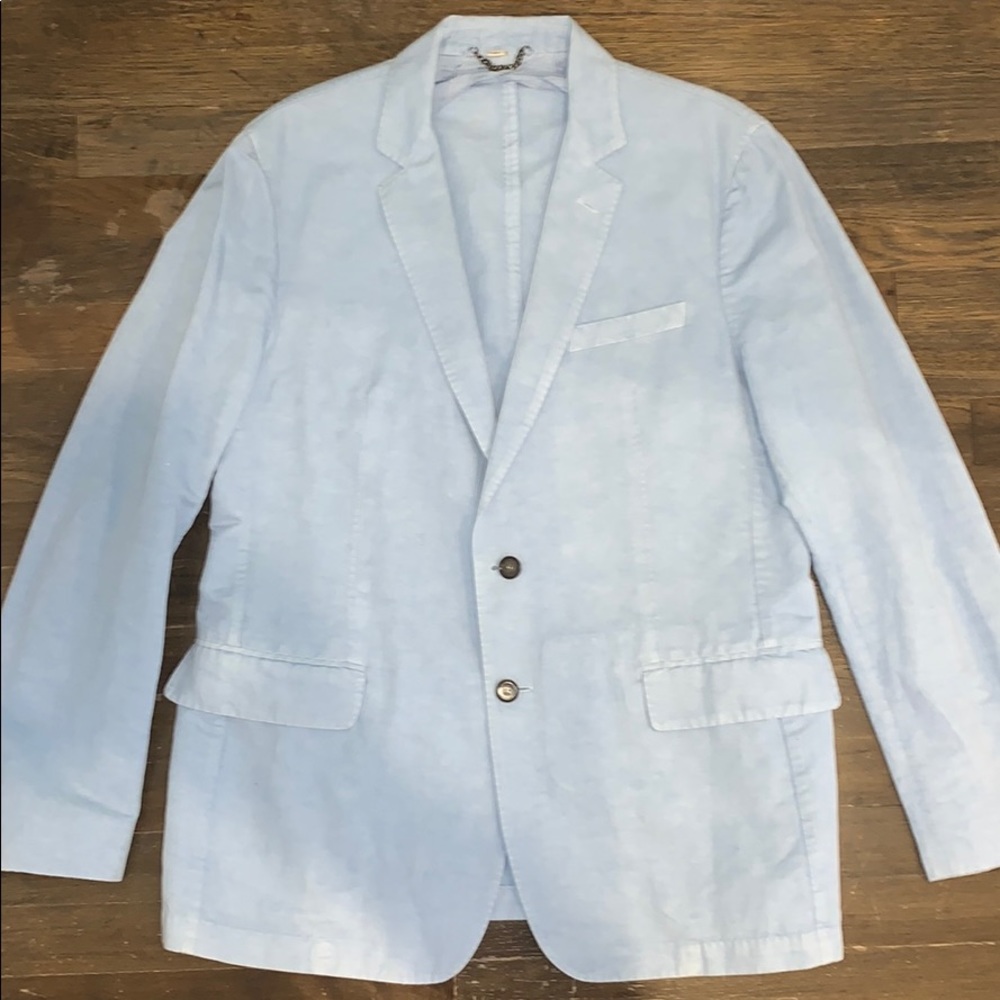 Burberry powder blue blazer/sports jacket - Picture 2 of 8
